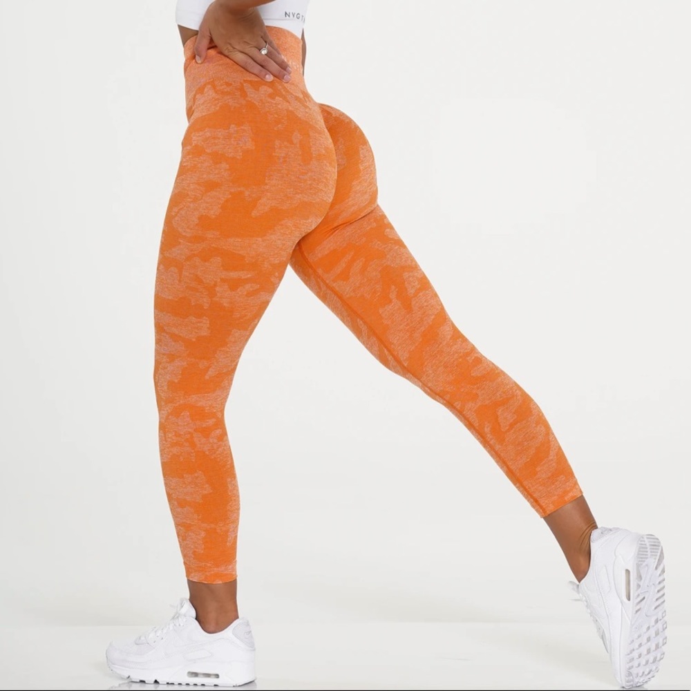 NVGTN leggings burnt orange camo